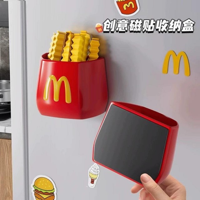 薯條磁吸收納盒｜創意冰箱收納小物